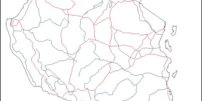 خالی نقشه تانزانیا