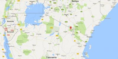 تانزانیا محل بر روی نقشه جهان
